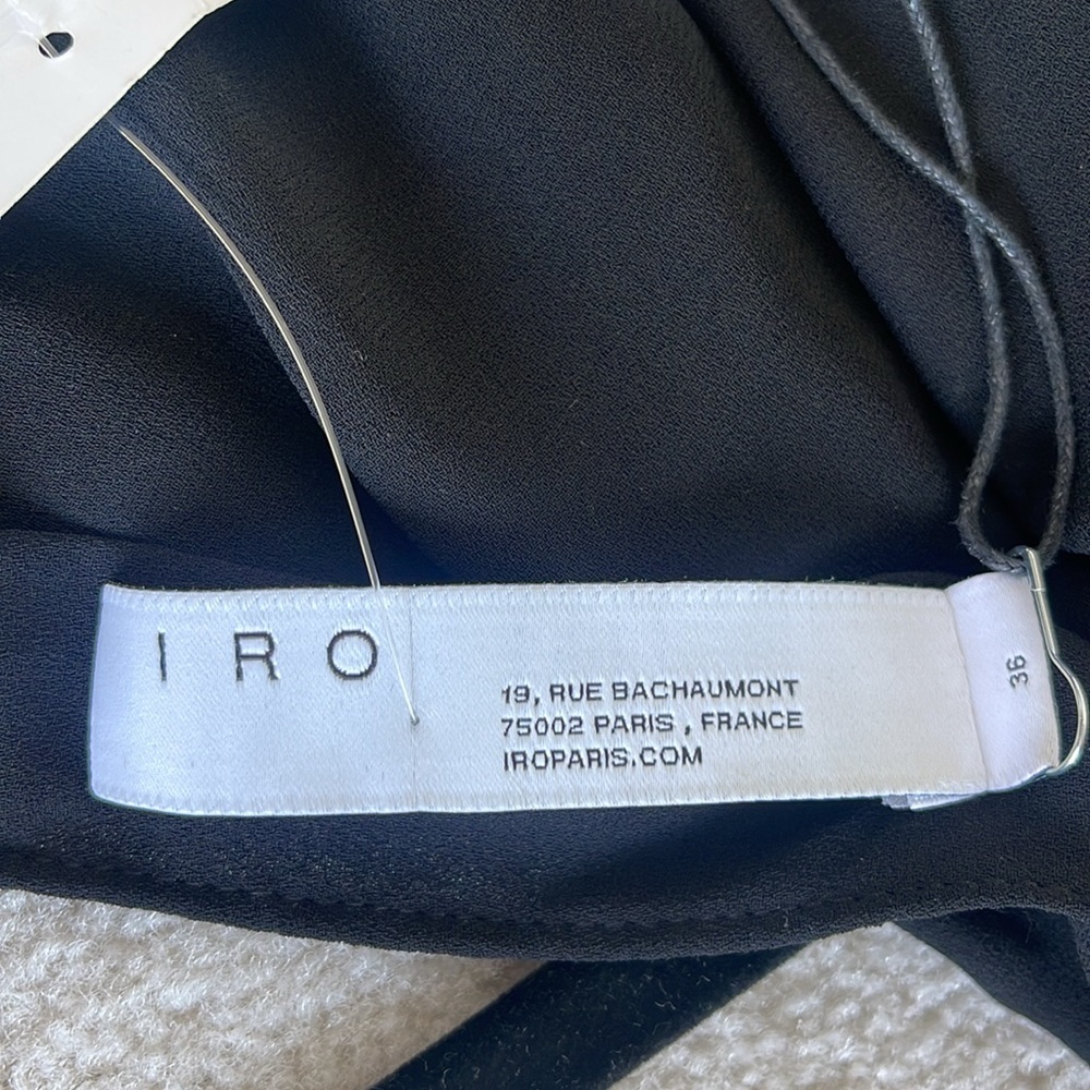 IRO Black One-Shoulder Ruffle Mini Dress - Picture 3 of 6